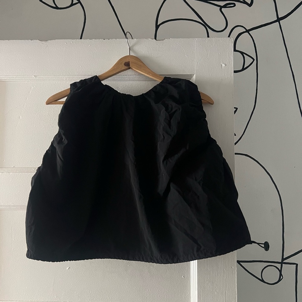 ZARA nylon cropped parachute top